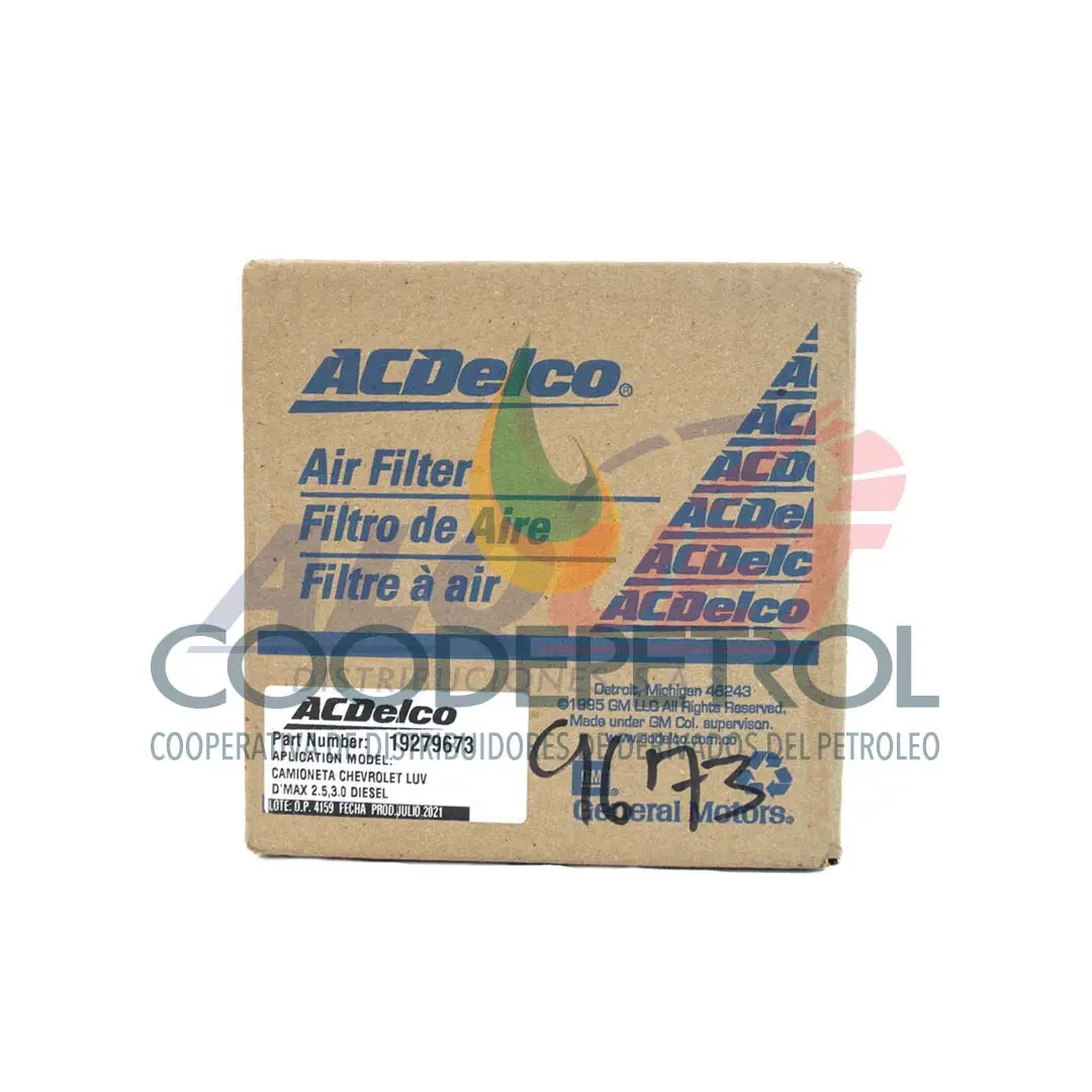 FILTRO ACD19279673 AIRE CHEV. LUV DMAX DIESEL / AIP-682
