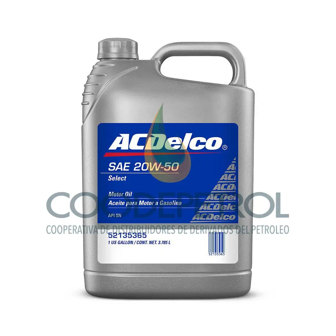 ACDELCO SELECT SAE 20W50 SP GAL U52135365